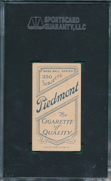 1909-1911 T206 Rhodes Piedmont Cigarettes SGC 60