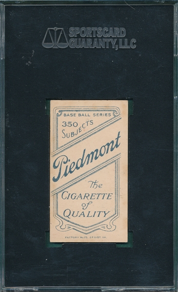 1909-1911 T206 Dineen Piedmont Cigarettes SGC 60