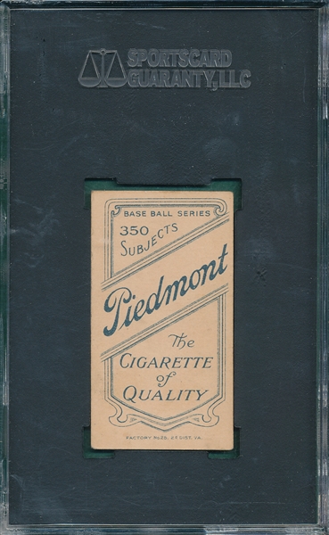 1909-1911 T206 Graham, Bill, Piedmont Cigarettes SGC 60