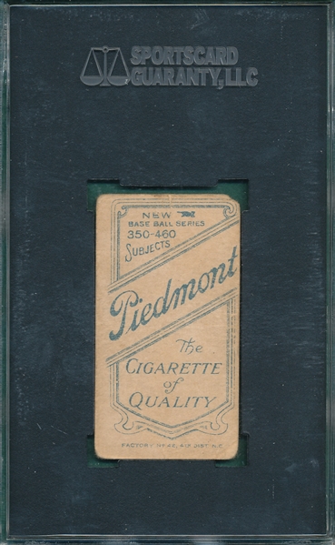 1909-1911 T206 Wiltse, Pitching, Piedmont Cigarettes SGC 10 *Factory 42*