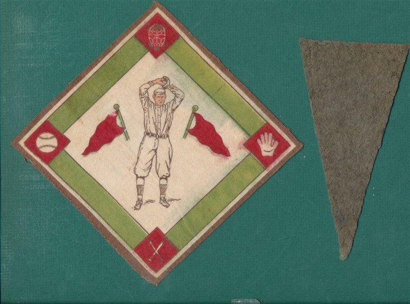 1914 B18 Blankets, Wiltse & 1916 BF2 Pennant, Cady, Lot of (2)