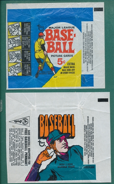 1969-91 Topps Wrapper Lot of (28)