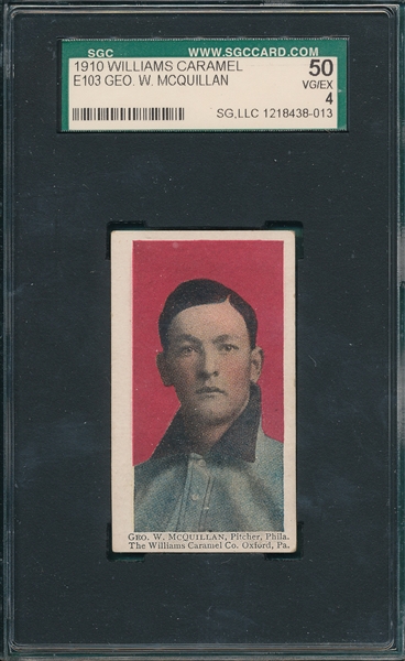 1910 E103 George McQuillan SGC 50
