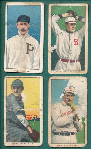 1909-1911 T206 Lot of (4) W/ Titus