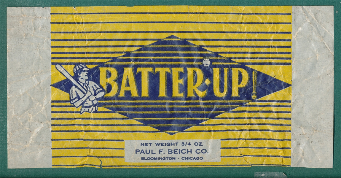 1930s Batter-Up Wrapper, Paul F. Beich Co.