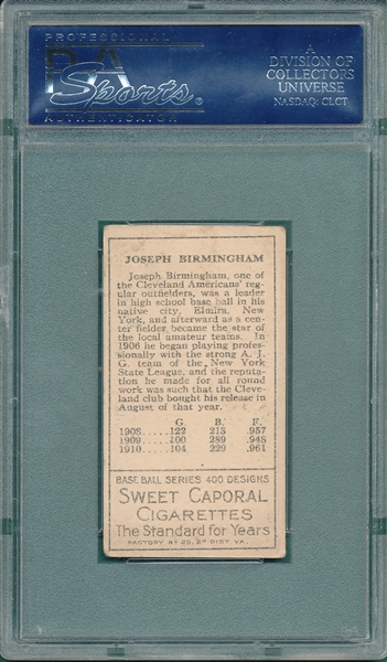 1911 T205 Birmingham Sweet Caporal Cigarettes PSA 4