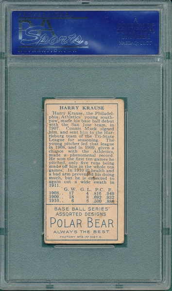 1911 T205 Krause Polar Bear PSA 4