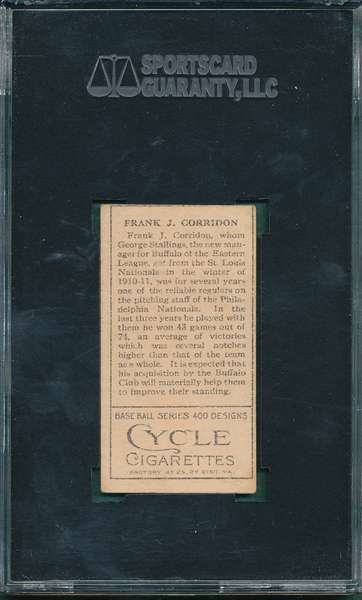 1911 T205 Corridon Cycle Cigarettes SGC 50