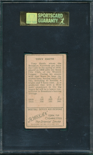 1911 T205 Smith Hassan Cigarettes SGC 50