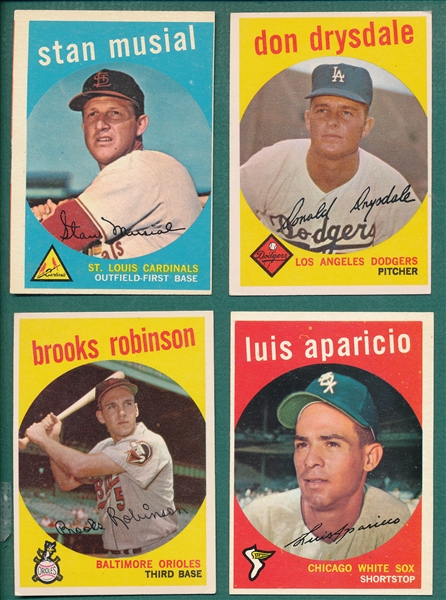 1959 Topps Lot of (296) W/ Musial 