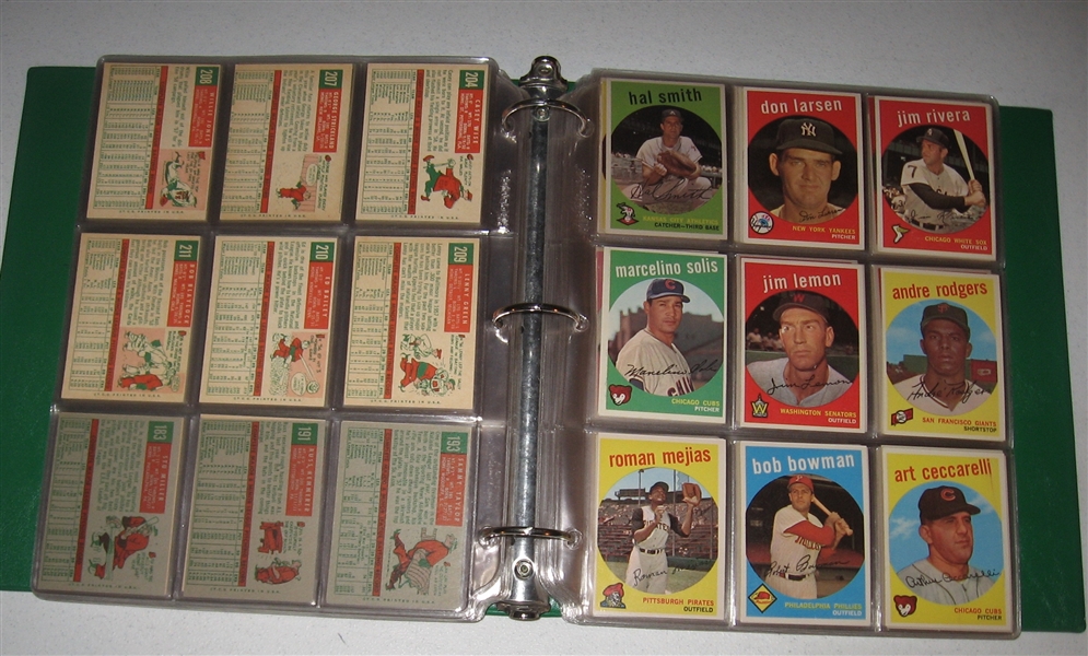 1959 Topps Lot of (296) W/ Musial 