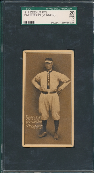 1911 Zeenut Patterson, Vernon, SGC 20