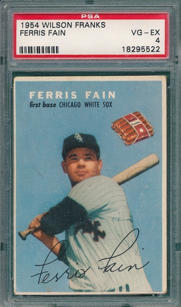 1954 Wilson Franks Ferris Fain PSA 4