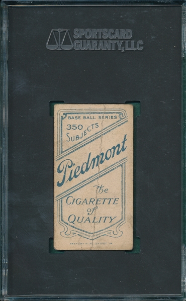 1909-1911 T206 Speaker Piedmont Cigarettes SGC 10