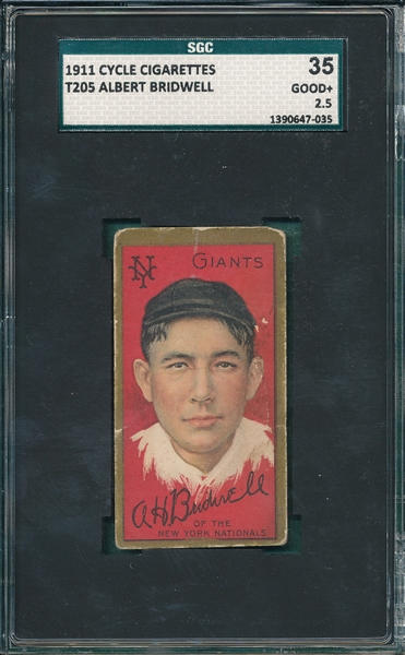 1911 T205 Bridwell Cycle Cigarettes SGC 35