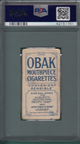 1910 T212-2 Waring Obak Cigarettes PSA 2.5