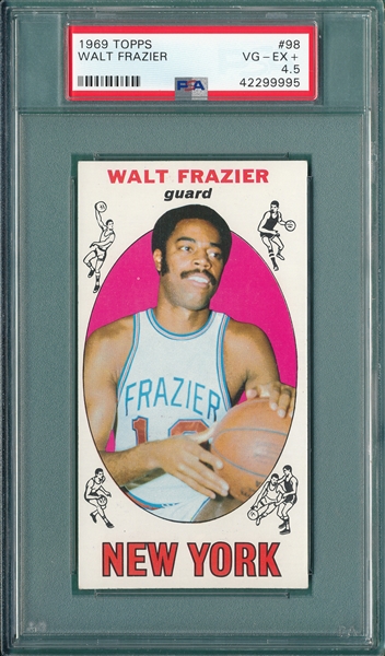 1969 Topps BSKT #98 Walt Frazier PSA 4.5 *Rookie* *Presents Much Better*