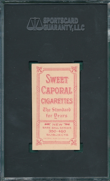 1909-1911 T206 Herzog, Boston, Sweet Caporal Cigarettes SGC Authentic *Great Appearance*