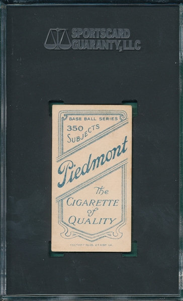 1909-1911 T206 Dygert Piedmont Cigarettes SGC 4 *Great Presentation*