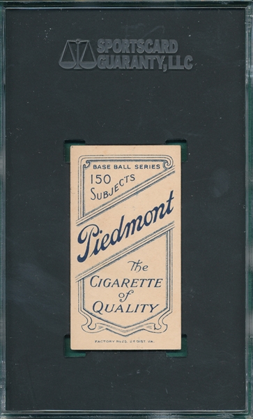 1909-1911 T206 Leifeld, Pitching, Piedmont Cigarettes SGC 5 