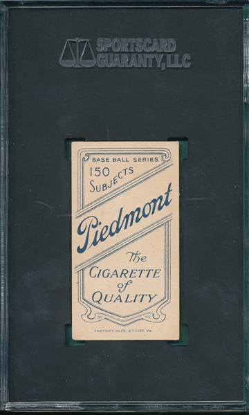 1909-1911 T206 Elberfeld, NY, Piedmont Cigarettes SGC 4.5 