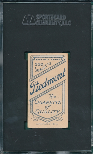 1909-1911 T206 Moriarty Piedmont Cigarettes SGC 4.5 