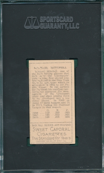 1911 T205 Mitchell Sweet Caporal Cigarettes SGC 2 *Presents Much Better*