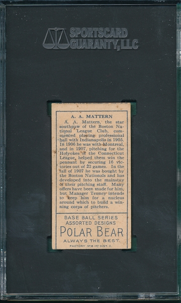 1911 T205 Mattern Polar Bear SGC 4.5