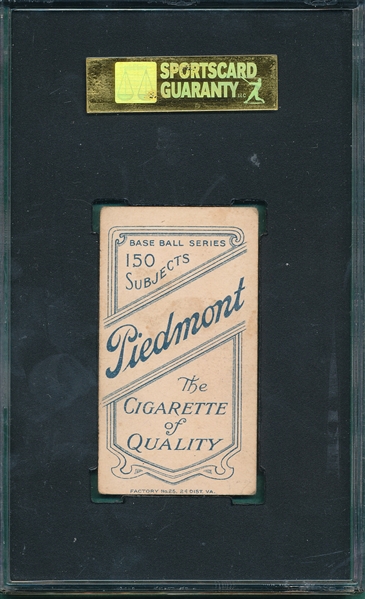 1909-1911 T206 Davis, George, Piedmont Cigarettes SGC 50