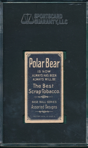 1909-1911 T206 Joss, Pitching, Polar Bear, SGC 40