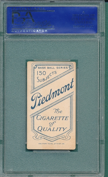 1909-1911 T206 Ball, NY, Piedmont Cigarettes PSA 3