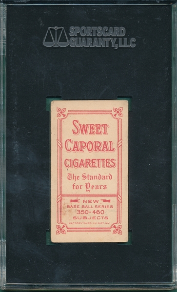 1909-1911 T206 Chase, Dark Cap, Sweet Caporal Cigarettes SGC 20