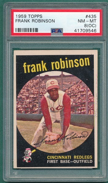 1959 Topps #435 Frank Robinson PSA 8 (OC)