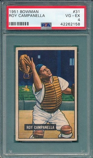 1951 Bowman #31 Roy Campanella PSA 4
