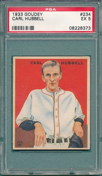 1933 Goudey #234 Carl Hubbell PSA 5