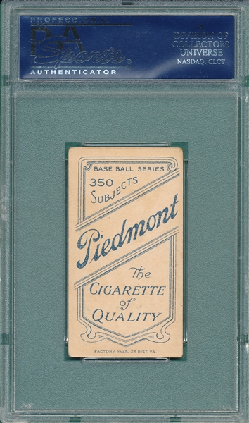 1909-1911 T206 O'Hara, NY, Piedmont Cigarettes PSA 4