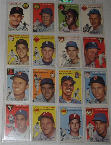 1954 Topps Lot of (56) W/ Rizzuto