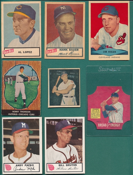 1951-58 Food & Beverage Cards Lot of (16) W/ Dan-Dee Lopez
