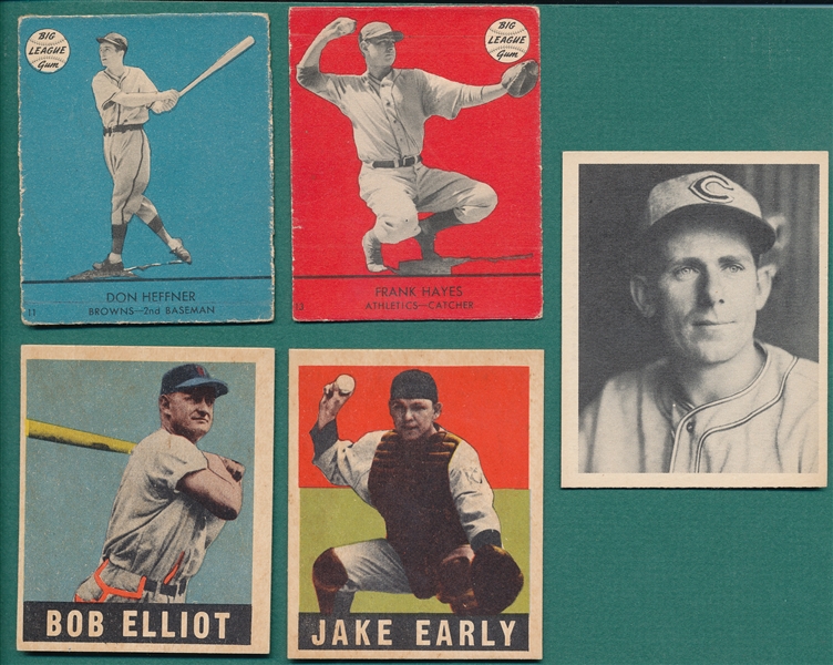 1939-48 Play ball, Goudey & Leaf Lot of (5)