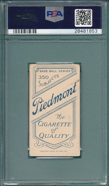 1909-1911 T206 Quillen Piedmont Cigarettes PSA 4