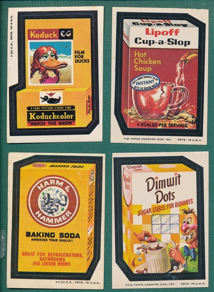 1970s Topps Wacky Packages Lot of (26) W/ Dimwit Dots *Tan Backs*