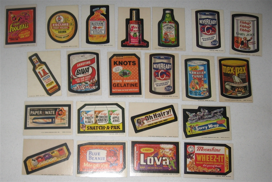 1970s Topps Wacky Packages Lot of (32) W/ Dimwit Dots *Tan Backs*