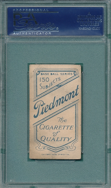 1909-1911 T206 Ganley Piedmont Cigarettes PSA 4