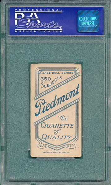 1909-1911 T206 Cassidy Piedmont Cigarettes PSA 4
