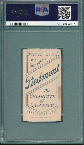 1909-1911 T206 Demmitt, NY, Piedmont Cigarettes PSA 4