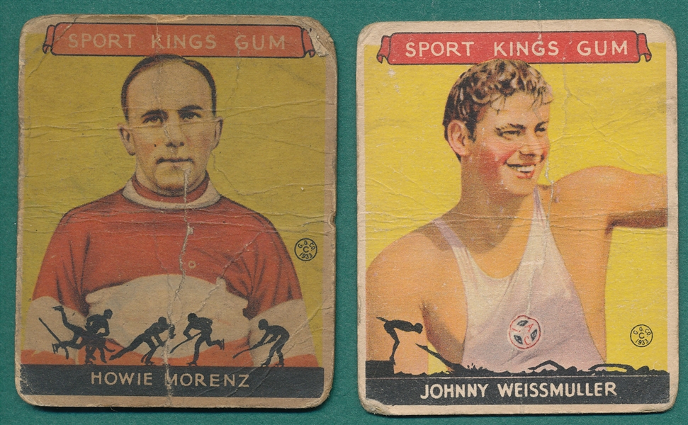 1933 Sports Kings Lot of (10) W/ Morenz