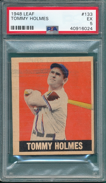 1948 Leaf #133 Tommy Holmes PSA 5 *SP*
