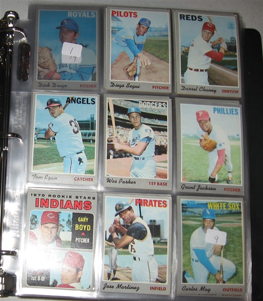 1970 Topps Baseball Partial Set 557/720 W/ Clemente, Mays & Aaron