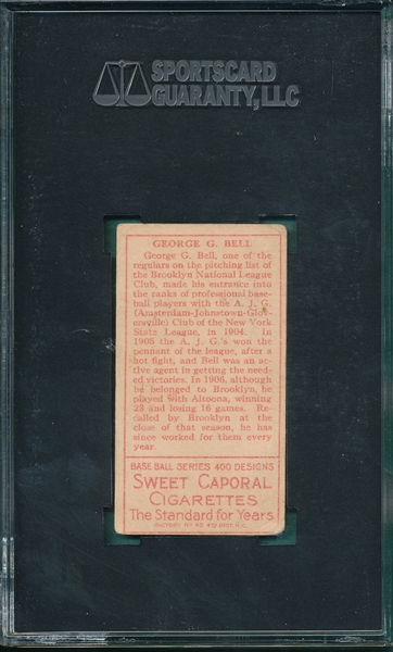 1911 T205 Bell Sweet Caporal Cigarettes SGC 50