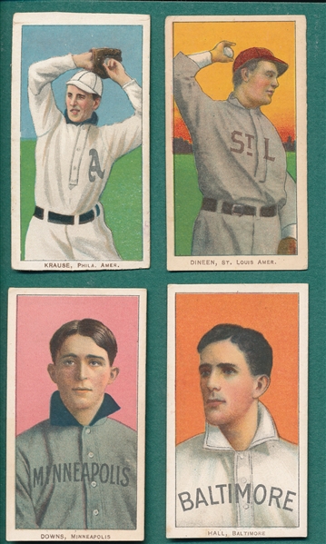 1909-1911 T206 Lot of (4) W/ Krause